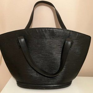 Luis Vuitton Saint Jacques Black Epi Leather tote